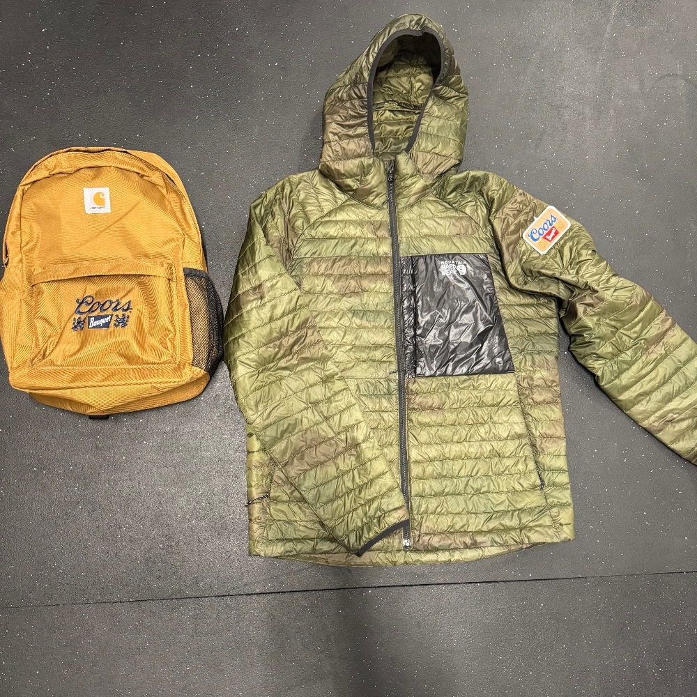 Custom Coors Backpack & Puffy Vest